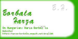 borbala harza business card
